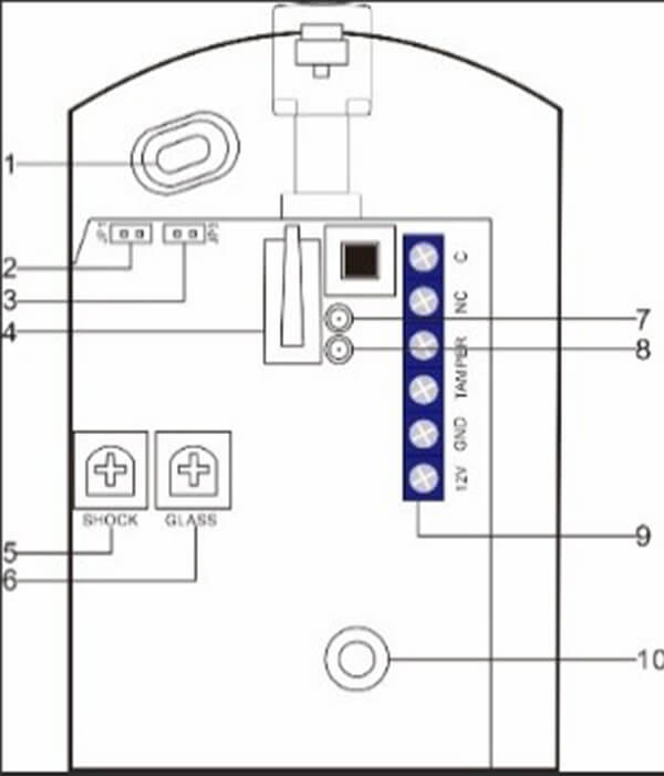 JA-456玻璃破碎探测器使用说明书