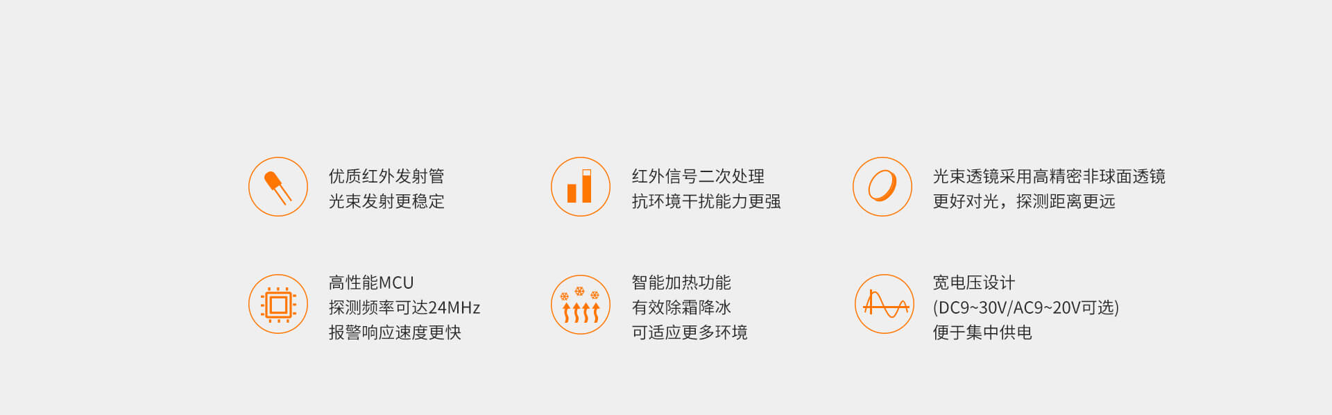 ABT系列二光束红外对射 ABT系列二光束红外对射