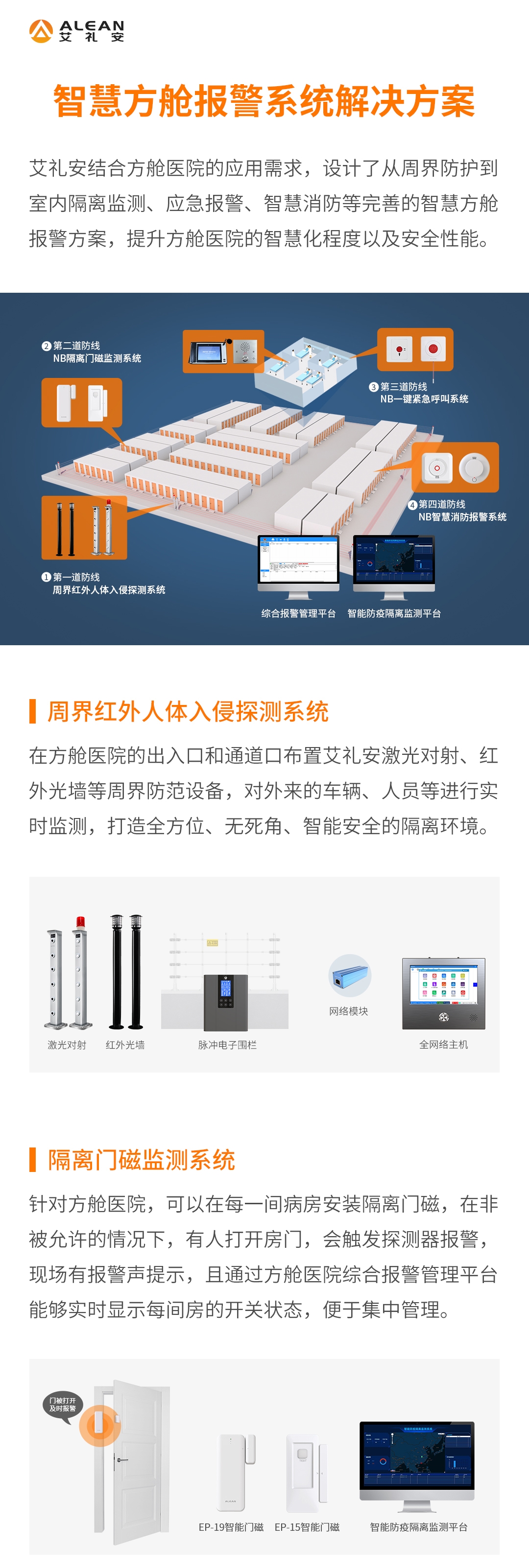 艾礼安智慧方舱报警系统解决方案