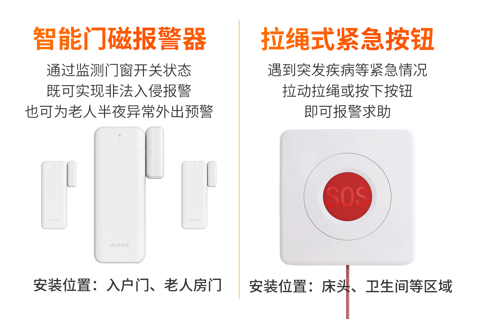 艾礼安居家养老智能监护解决方案