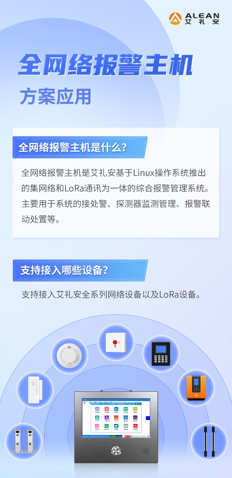 艾礼安全网络报警主机方案应用