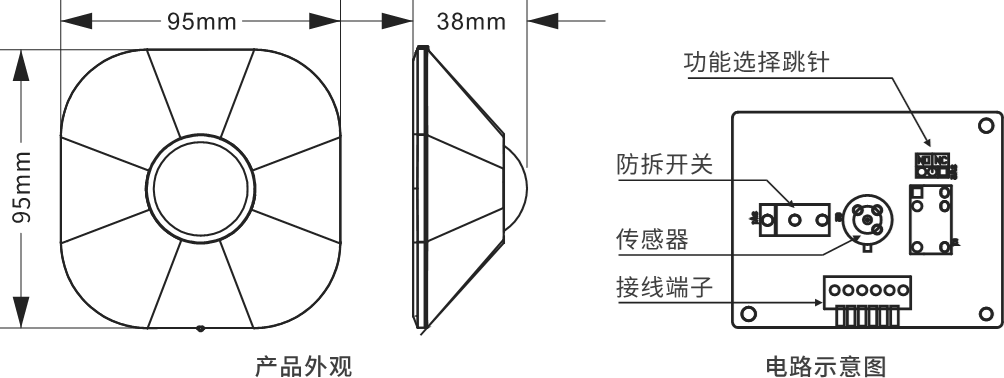 EAP-12C(II)吸顶双元红外探测器使用说明书